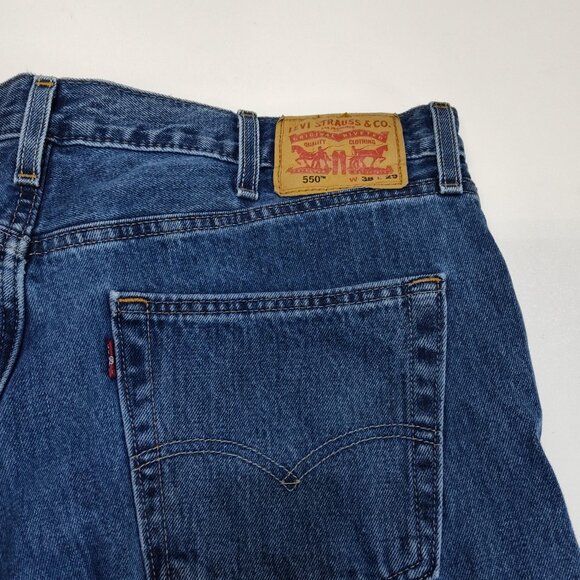 Levi's 550 Relaxed Fit Jeans W38 L29 High Rise 100% Cotton Denim Vintage Style - Picture 3 of 7